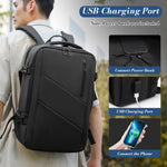 PALAY Laptop Backpack for Office and Travel with USB Port and 17.3 inch Compartment | Waterproof Oxford Bag