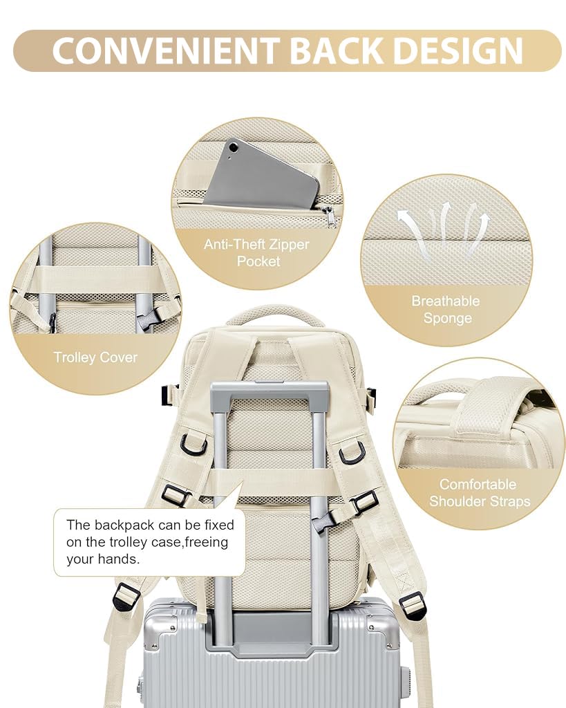 PALAY Travel Backpack for Men with 14 in Laptop Sleeve and Separate Shoe Compartment | Waterproof Polyester Design