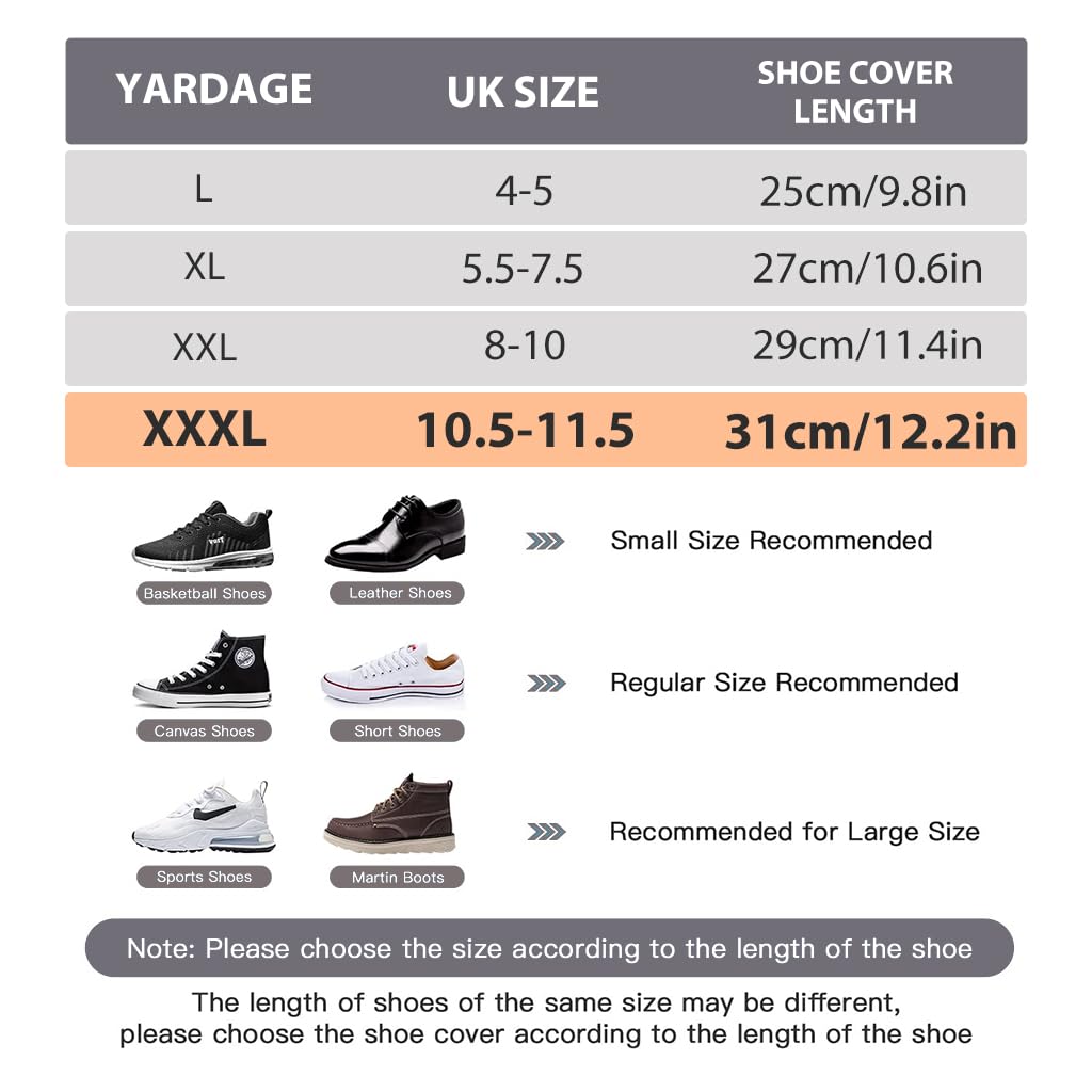 PALAY Silicone Shoe Covers for Rainy Days featuring Double-Breasted Snap Closure | 3 PCS