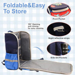 PALAY Dinosaur Cartoon School Backpack for Students 27x17x39cm with Dual Zippers and Padded Straps | Blue Bag for Girls 6-12 Years