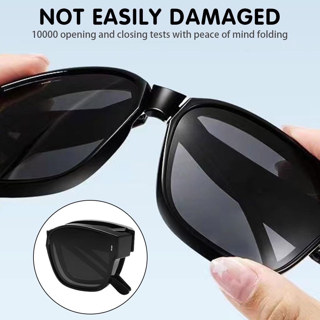 PALAY Sunglasses for Women with Polarized UV400 Lenses featuring Foldable Fit Over Design