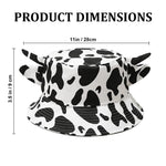 PALAY® Women Sun Hat Bucket Hat Cute Cow Print Beach Hat Summer Hat for Women Adjustable Sun Hat for Women Girls Hat