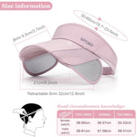 PALAY Sun Visor Hats for Women with Retractable Brim and Breathable Fabric | Adjustable Fit