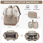 PALAY Laptop Backpack for Women featuring Dual Zipper Wide Open Design and Waterproof Oxford Cloth | Fits 15.6 Inch Laptop