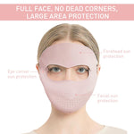 PALAY Face Mask for Sun Protection with UPF 50+ Coverage featuring Ice Silk Fabric for Women | Ideal for Biking Running and Hiking
