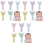 PALAY Telephone Wire Hair Band for Kids featuring Elastic Spiral Design 3 PCS | Cute Butterfly Ponytail Holders