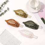 PALAY Claw Clips for Women with Strong Hold and Flat French Design 4 Pcs 4.7 in | Resin Hair Accessories
