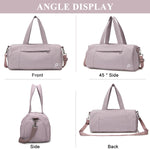 PALAY Gym Bag for Women with Shoe Compartment and Wet Dry Section | Waterproof Nylon Duffle