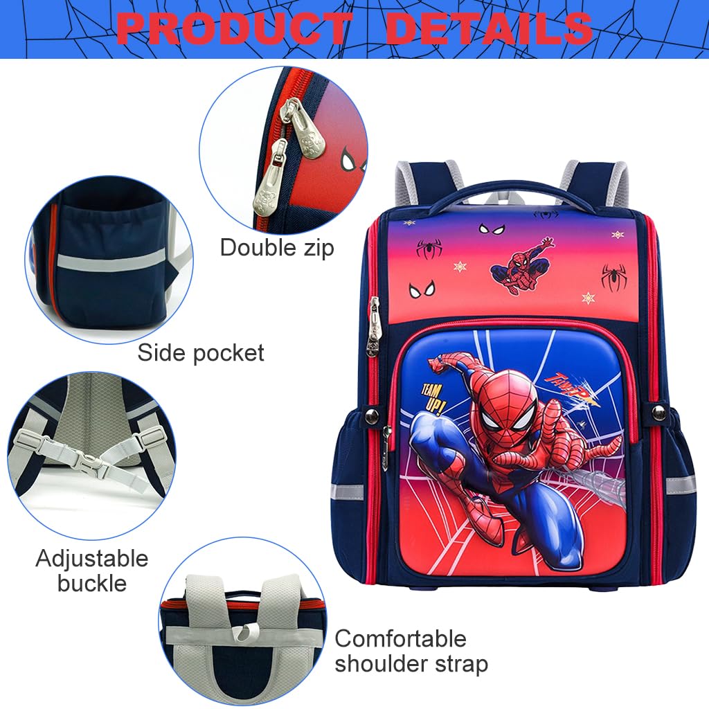 PALAY Kids School Backpack for Boys with 3D Back Support and Polyester Water Resistance