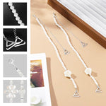 PALAY Pearl Bra Straps for Women featuring Floral Beads and Adjustable 12.4 in Design | Chic Replacement for Dresses