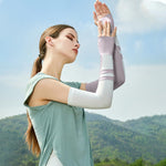 PALAY Hand Cover Arm Sleeves for UV Protection with Thumb Hole Design & Nylon Fabric | 2 PCS