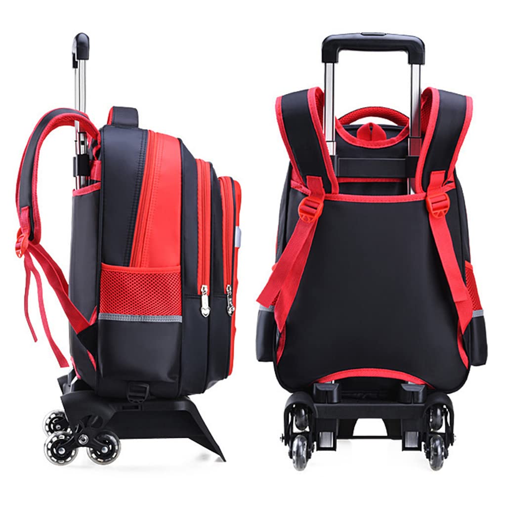 PALAY School Backpack for Girls with Detachable 2 Three Wheel Rollers | PU Fabric Travel Bag