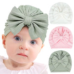 PALAY Baby Turban Cap 3 Pack for Newborns with Soft Stretchy Beanie | Cute Shower Gift