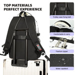 PALAY School Backpack for Women with 15 Inch Laptop Compartment and Dual Handle Design