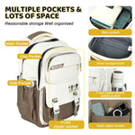 PALAY Backpack for Women with USB Charging Port 14 Inch Laptop Compartment | Canvas School and Travel Bag