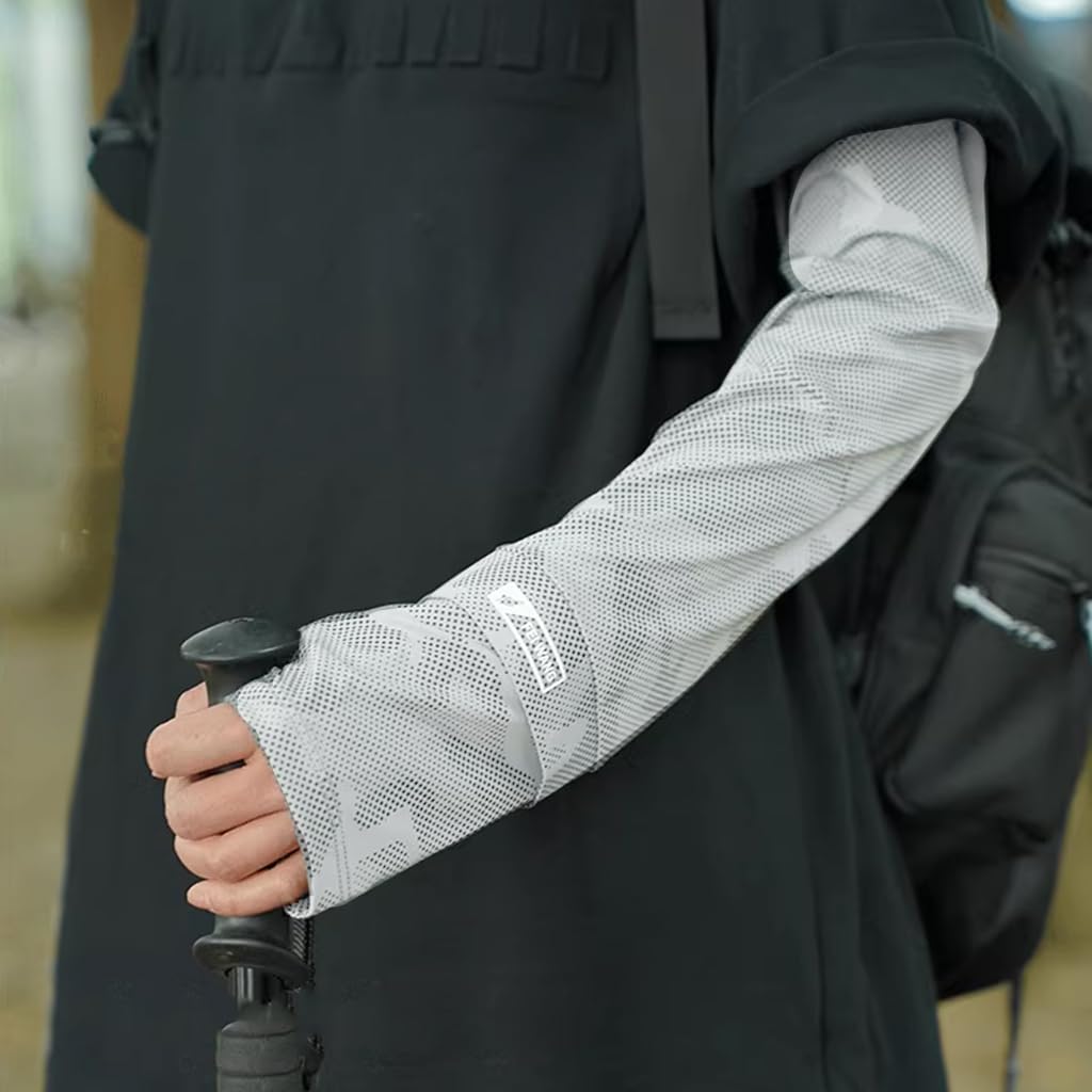 PALAY Arm Sleeves for Outdoor Sports with UPF 50+ UV Protection and Ice Silk Comfort | Thumb Hole Design for Men and Women