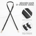 PALAY Shoulder Strap for Bags with 36–47 in Adjustable Length and eQuick Release Kit | Brown PU