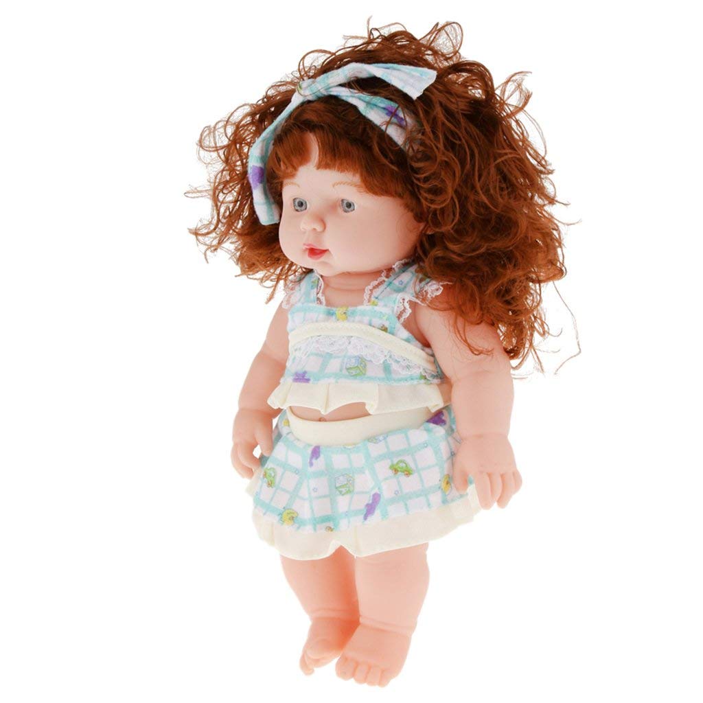 PALAY Baby Girl Vinyl Doll for Kids with Rotatable Arms and Legs 30 cm | Removable Clothes Set