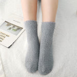 PALAY Women Cozy Coral Velvet Socks 3 Pair Set with Anti Skid Dots | Warm Ankle Home Wear