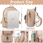 PALAY Backpack for College and Travel with Reinforced Straps | 7L Soft PU Water Resistant