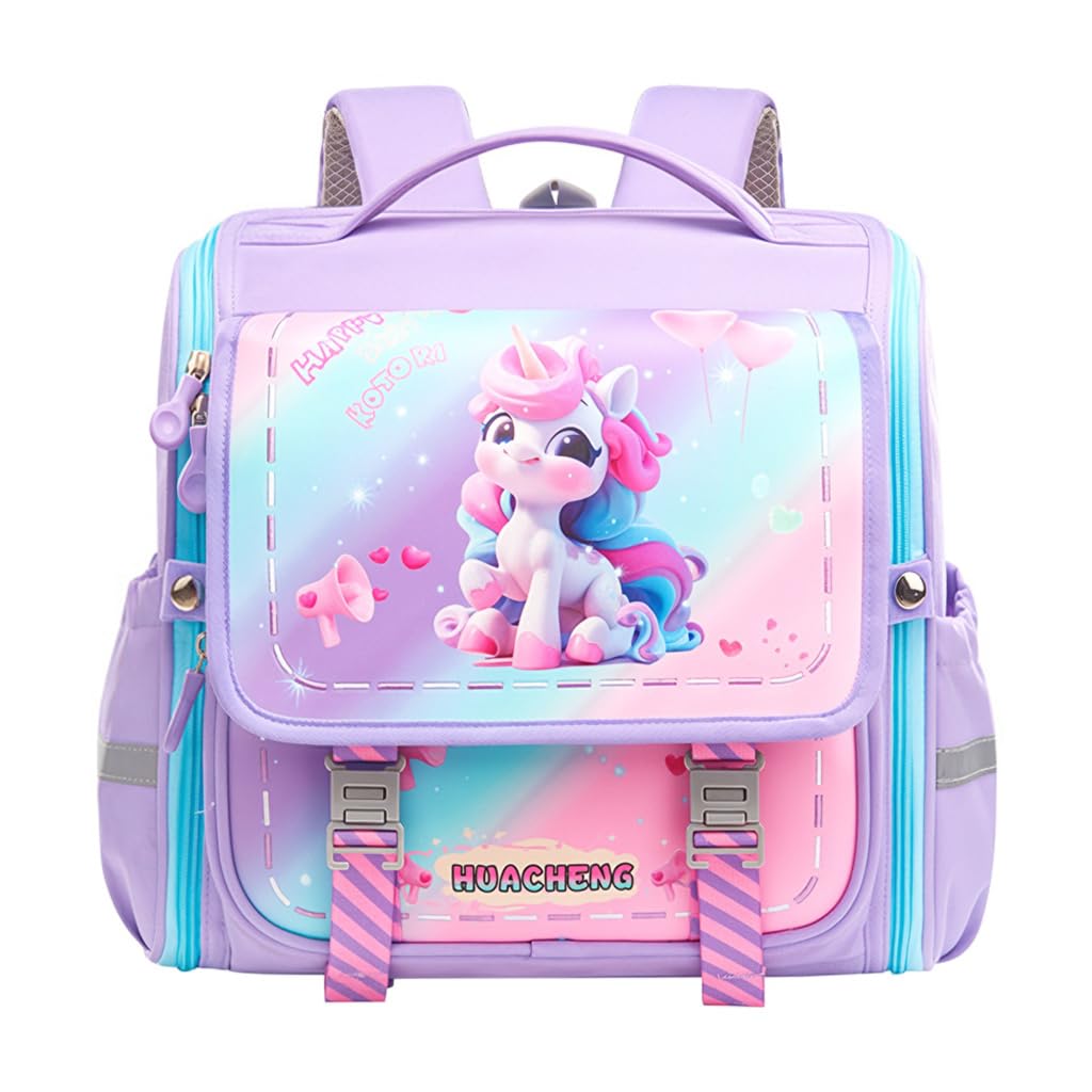 PALAY Backpack for Kids featuring Unicorn Pattern and Reinforced Zippers | Ideal School Bag