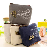 PALAY® 4 pcs Small Purse Wallets Cute Decor Coin Pouch Mini Wallet Card Bag for Canvas,Purse Change Cash Bag Zipper for Women,Girls & Kids