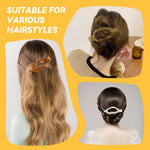 PALAY Claw Clips for Women with Strong Hold and Flat French Design 4 Pcs 4.7 in | Resin Hair Accessories