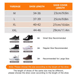 PALAY Silicone Shoe Rain Cover for Outdoor Use with Snap Button Closure and Anti Slip Sole | 2 PCS US Size 7.5 9