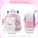 PALAY Unicorn Backpack for Schoolgirls featuring Double Layer Design and Waterproof Nylon | Ideal Gift for Girls Aged 4–6