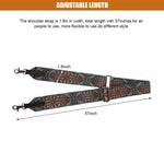 PALAY Purse Strap Replacement for Handbag and Travel Bag with 59in Adjustable Canvas Width 1.9in featuring Retro Tone Metal Clip Closure | Stylish Shoulder Sling