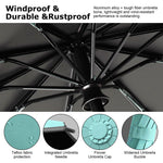 PALAY Umbrella for Travel and Daily Use with 50 in Canopy and 20 Rib Windproof Frame | Automatic Open Close and Reflective Strap