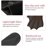 PALAY Nylon Womens Sheer Knee High Stockings for Travel featuring Non Slip Comfort | 2 Pairs Black