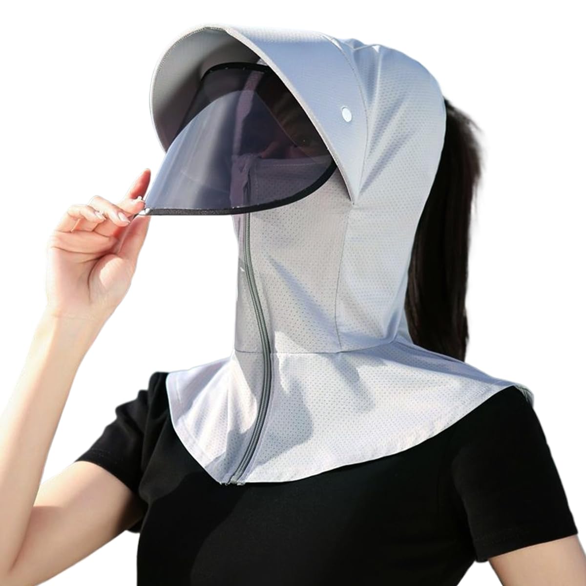PALAY Cap for Women Summer with Detachable Face Cover and Lenses for Outdoor Sun Protection