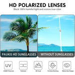 PALAY Sunglasses for Women with Polarized UV400 Lenses featuring Foldable Fit Over Design