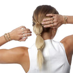 PALAY Hair Ties for Women featuring Golden Chain Charm Set of 3 | Stylish Wrist Bracelets