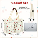 PALAY Tote Bag for Women with Dual Carrying Options and 39 x 15 x 26cm Storage | Cherry Nylon Design