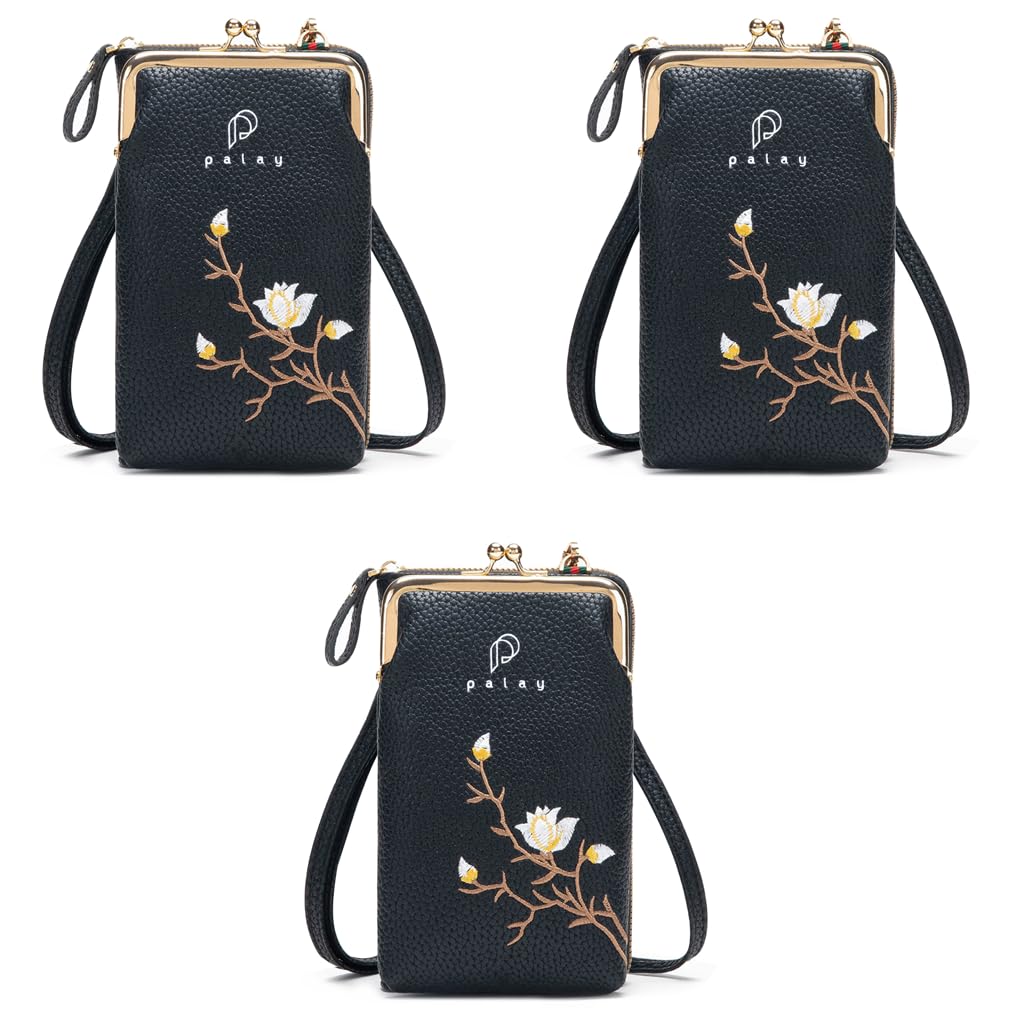 PALAY Women Crossbody Phone Bag for Daily Use with 7.1x4.37x1.96 in Capacity | PU Leather Sling Purse
