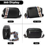 PALAY Crossbody Bag for Women with Adjustable Printed Strap and PVC Leather | 8.66x2.76x5.51 in