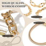 PALAY Hair Ties for Women featuring Golden Chain Charm Set of 3 | Stylish Wrist Bracelets