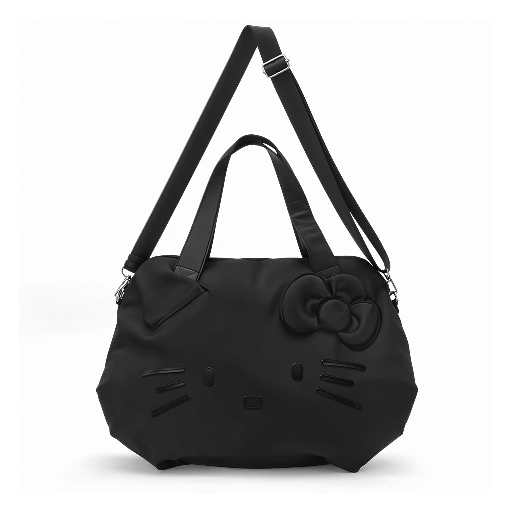 PALAY® Kitty Shoulder Tote Bag for Girls Women Oxford Cloth Crossbody Bag Travel Shoulder Bag Fitness Bag Carry-on Day Bag Duffel Bag with Detachable Shoulder Strap