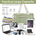 PALAY Travel Duffle Bag for Women with Shoe Compartment and Multi Pockets | Corduroy Tote