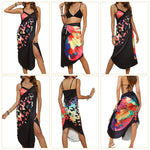 PALAY Beach Wear Dress for Women featuring Adjustable Straps and Butterfly Print | Lightweight Cover Up for Vacations