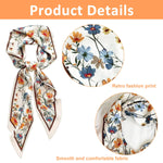 PALAY Silk Scarf Combo for Suits and Blazers featuring Floral & Horse Prints | 59 in Long