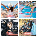 PALAY Women Gym Bag for Travel and Fitness with Shoes Compartment 49x21x25cm Oxford Waterproof Black