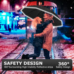 PALAY Umbrella for Travel and Outdoor Use with 10 Dual Ribs and Carabiner Handle | 50 inch UV Shield