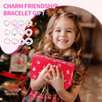 PALAY Bracelets Set for Girls featuring 12Pcs Elastic Wooden Beads | Cute Cartoon Design