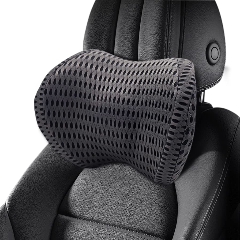 PALAY® Car Neck Rest Pillows, Car Seat Cushions Neck Pillow for Car, Breathable Memory Foam Car Pillows and Cushions Neck Rest for Car, Car Headrest Pillow Neck Support Pillow with Detachable Pillow Cover