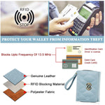 PALAY Small Wallet for Women with 9 Card Slots and Snap Button Closure in Blue | Fashion PU Leather Clutch for Daily Use