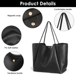 PALAY Tote Bag for Women featuring Spacious Interior and Waterproof PU Leather | Ideal for Work and Travel