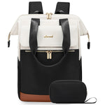 PALAY® Laptop Backpack for Women 15.6 Inch Work Laptop Bag with USB Port Fashion Teacher Nurse Backpack Purse Waterproof Travel Computer with Organizer Bag